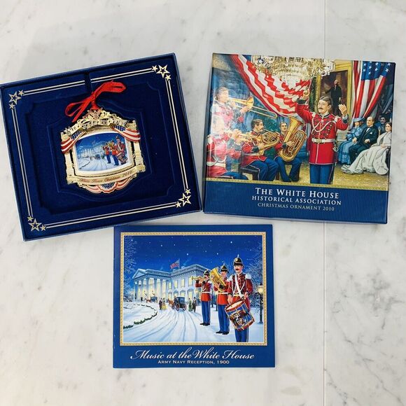 The White House 2010 Christmas Ornament Historical Assoc McKinley Army Navy EUC - Picture 1 of 5